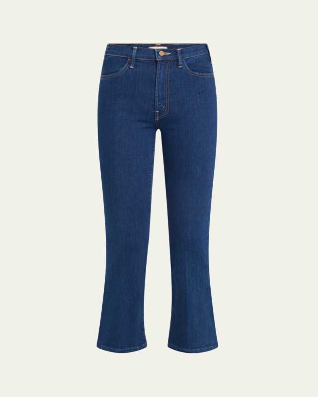 The Hustler Ankle High-Rise Boot-Cut Jeans